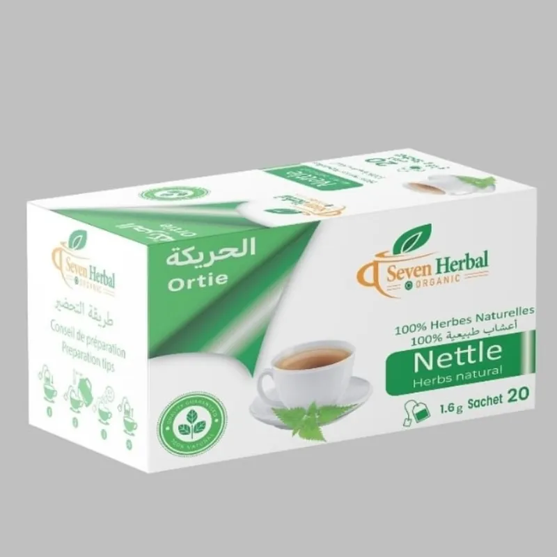 شاي القراص/الحريكة (20 كيس × 1.6 غرام) - لتخليص الجسم من السموم ودعم صحة الجهاز التنفسي