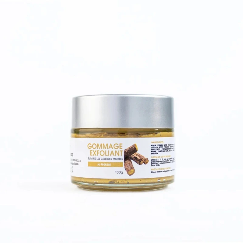 مقشر عرق السوس (100 غرام) - إزالة الخلايا الميتة وتفتيح وتوحيد لون البشرة