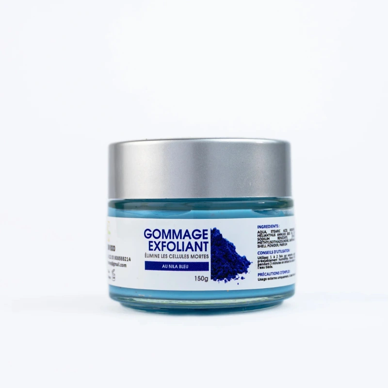مقشر النيلة الزرقاء (150 غرام) - إزالة الخلايا الميتة وتفتيح للبشرة
