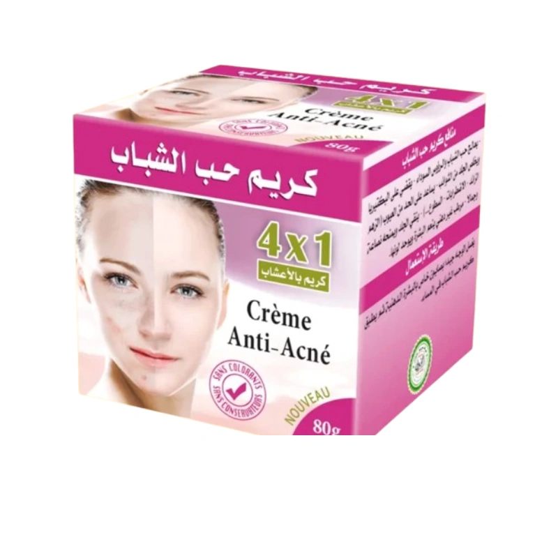 كريم حب الشباب بالأعشاب (80 غرام) - مكافحة البكتيريا وتنقية البشرة