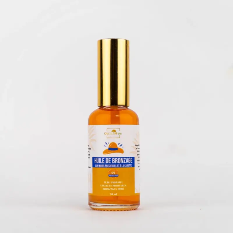 زيت تسمير بالجزر (50 مل) - لون ذهبي مشرق وترطيب عميق وحماية للبشرة