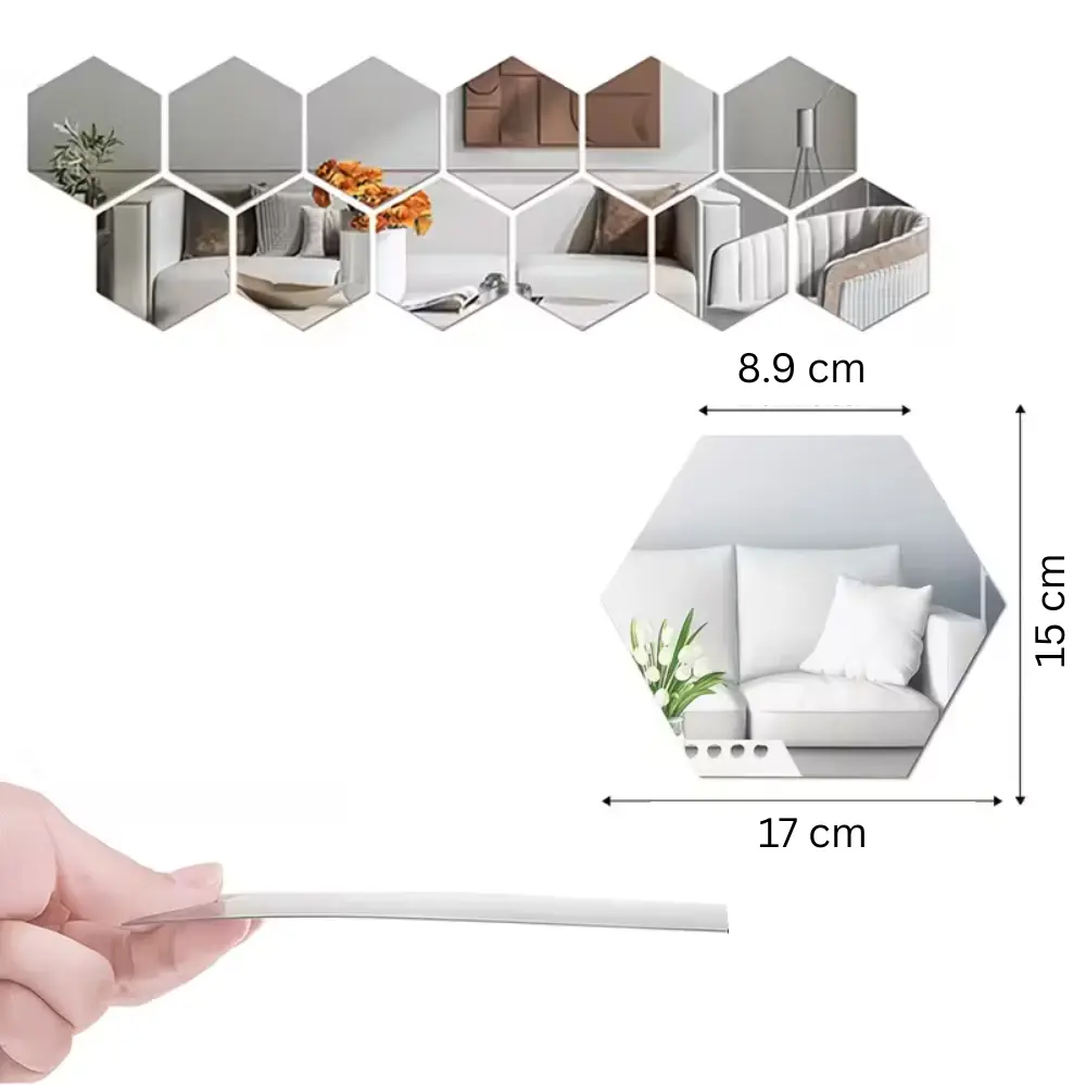 طقم لتزيين البيت -   تصميم عصري 3D HEXAGON