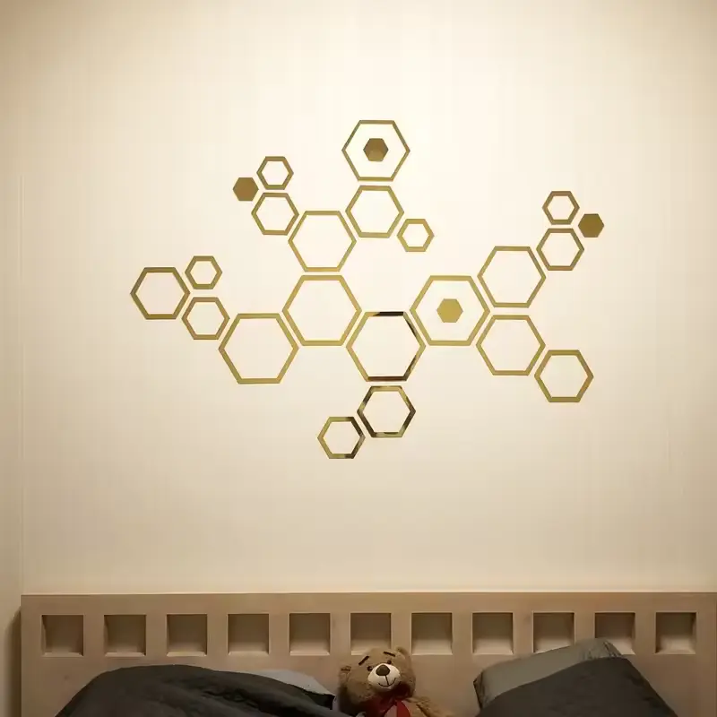 طقم لتزيين البيت - تصميم عصري - hexagonal 3D