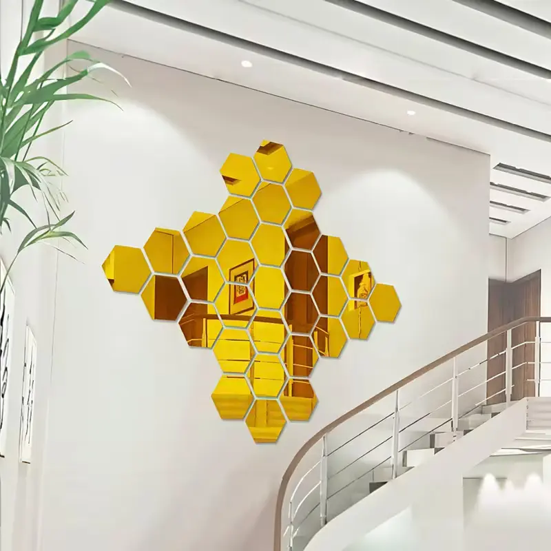طقم لتزيين البيت -   تصميم عصري 3D HEXAGON