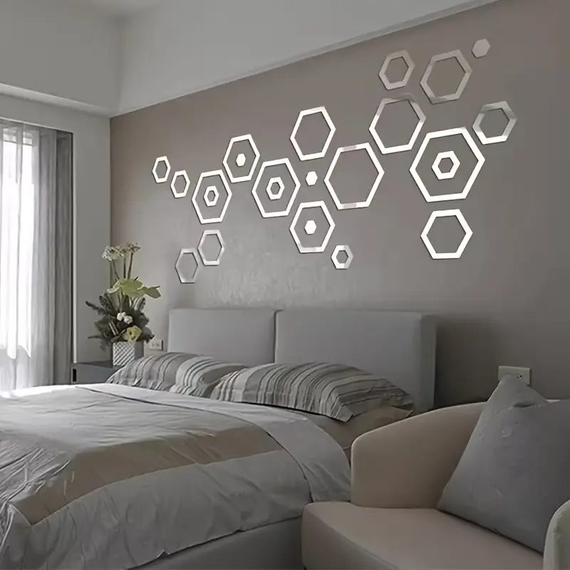 طقم لتزيين البيت - تصميم عصري - hexagonal 3D
