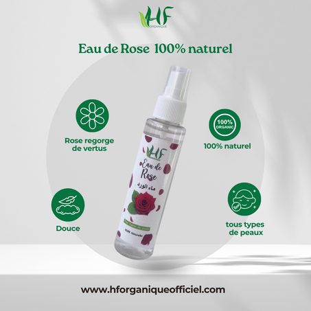 Eau de Rose  100% naturelle