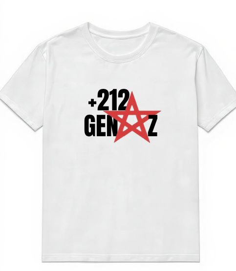T-shirt Gen Z +212 – Voix de la Nouvelle Génération