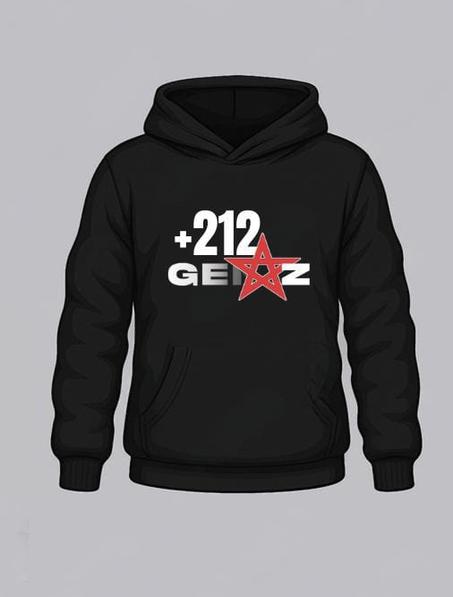 Hoodie Gen Z +212 – Voix de la Nouvelle Génération