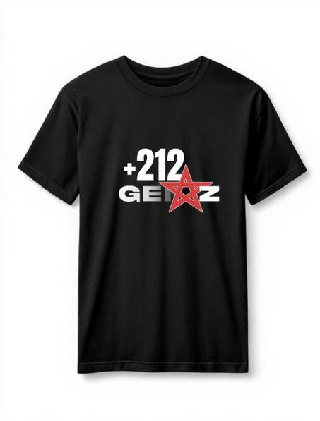 T-shirt Gen Z +212 – Voix de la Nouvelle Génération