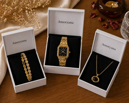 Pack Chic 3 Pièces – Montre, Collier & Bracelet