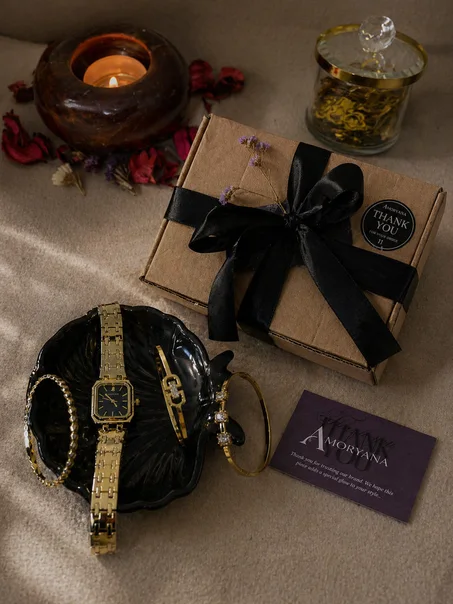Pack  4 Pièces (Montre + Collier + Bracelet + Gourmette)