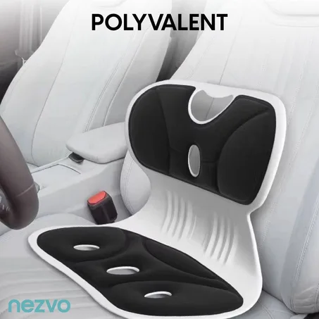 Coussin Siège Voiture Orthopédique – Confort Total & Support Dos 3D - كرسي وضعية الجسم، مصحح وضعية الجلوس، مريح، دعم للظهر وأسفل الظهر