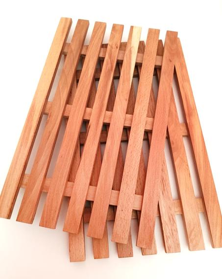 Plateau de présentation en bois d'hêtre