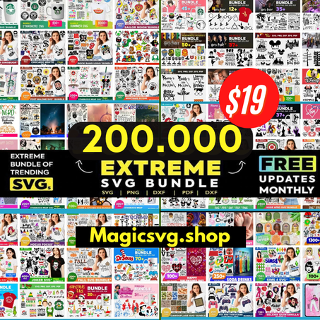 200,000 EXTREME SVG BUNDLE