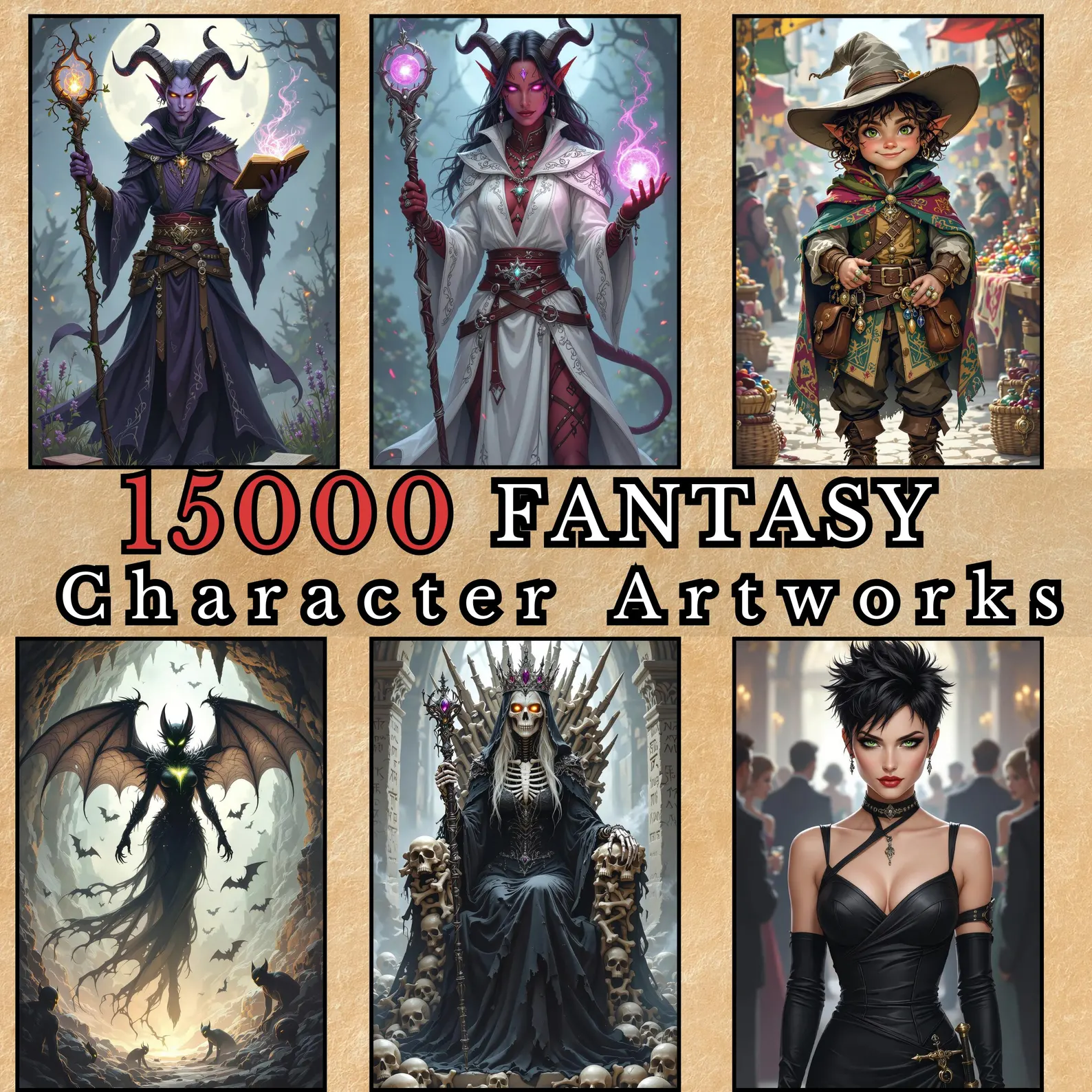 Fantasy Character arts, Heroes and Random Encounters Portraits, fantasy heroes NPC and Bestiary,