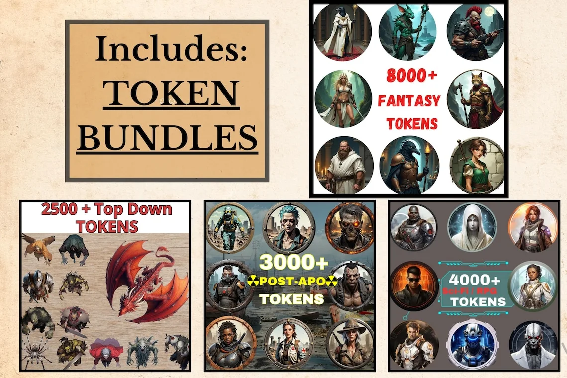 Game Master Toolbox - 350000 RPG Digital Accessories ! My Whole shop Bundle !