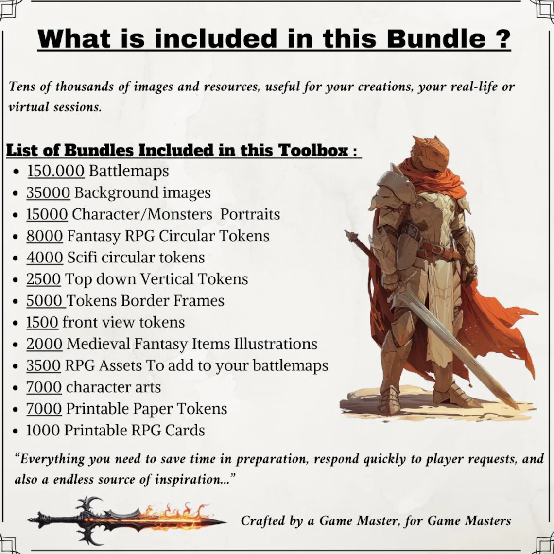 Game Master Toolbox - 350000 RPG Digital Accessories ! My Whole shop Bundle !