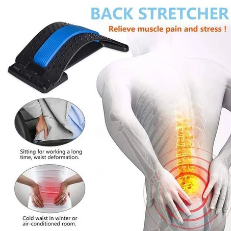 جهاز تدليك وتمديد الظهر وقوس العمود الفقري القابل للتعديل - Lumbar Back Stretcher