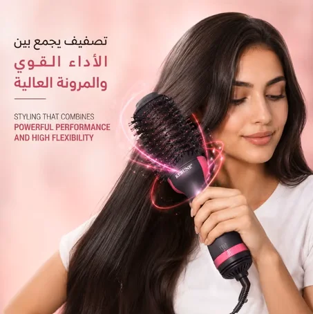 فرشاة ومجفف الشعر الحراري الاحترافي 3 في 1 - One-Step Hair Dryer & Volumizer