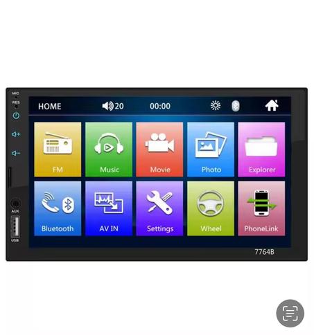 Autoradio MP5 Écran Tactile 7 Pouces - Lecture Multimédia , USB, AUX et Bluetooth / avec caméra de recul