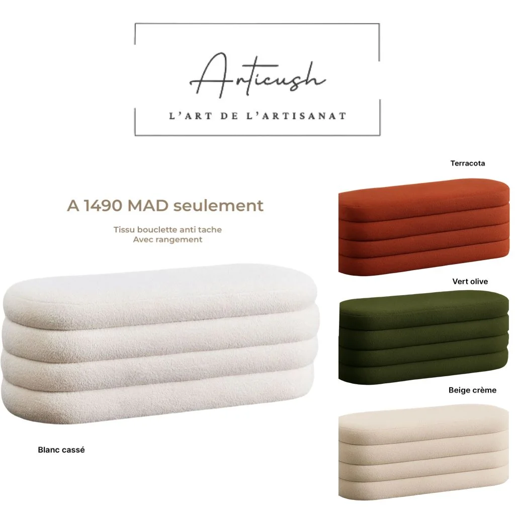 Pouf Articush – Élégant, pratique et tout simplement irrésistible Terracota