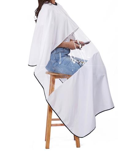 Tablier avec fenêtre pour salon de coiffure
