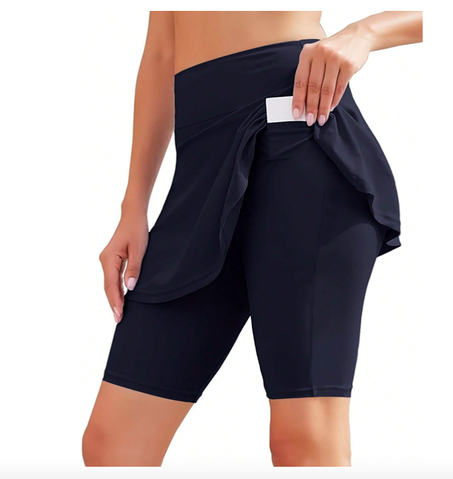 Shorts De Bain Jupette Elégant contrôle du Ventre
