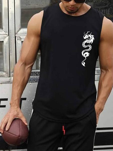 Débardeur imprimé Dragon , Pour L'entraînement