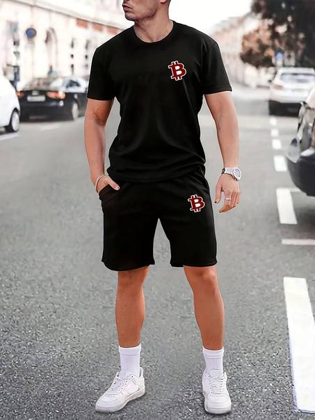 Ensemble De 2 pièces  T-shirts Et Shorts Pour Hommes