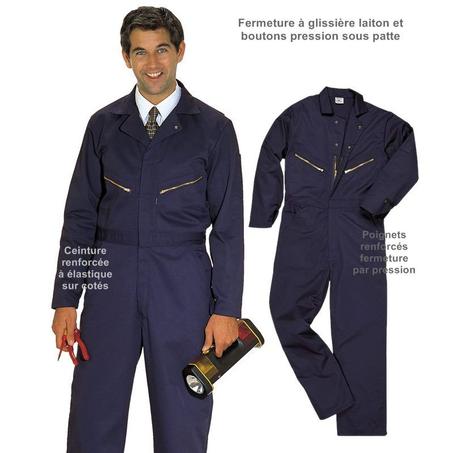 Combinaison de travail, déperlant, polyester coton.