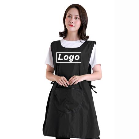 Tablier de coiffeur avec Logo personnalisé, robe d'aide au Salon de coiffure