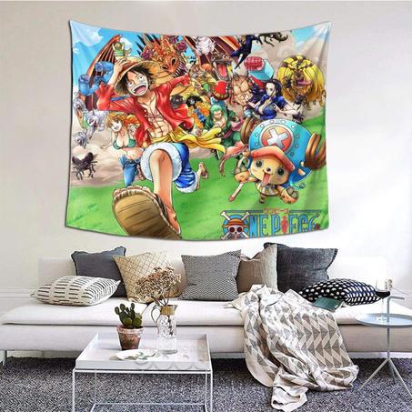 Tenture Murale , One Piece Tapisserie Multicolore Anime