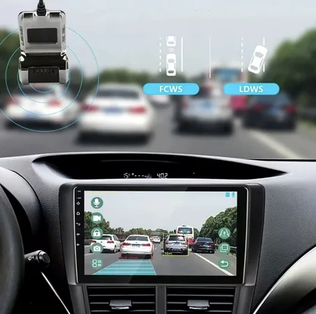 درايفر DVR ADAS LDWS داش كام كامل HD 1080P | كاميرا لسيارات DVD أندرويد مع إنذار صوتي وتسجيل فيديو