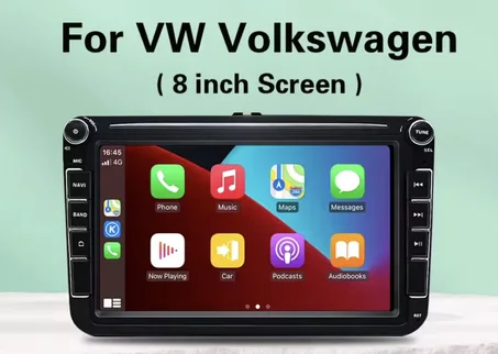 عرض خاص لأصحاب Volkswagen | شاشة راديو 1Din بنظام Android 13 مع كاميرا خلفية وحساسات