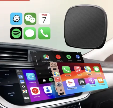 جهاز Wireless Android AI Box 4+64GB لتحويل سيارتك إلى مركز ذكي | يدعم CarPlay و Android Auto