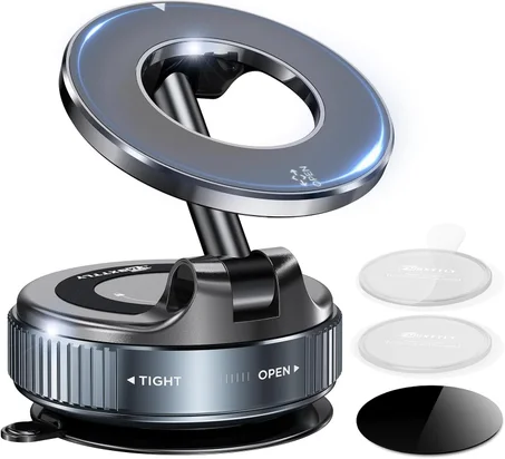 vacuum magnetic suction car phone holder