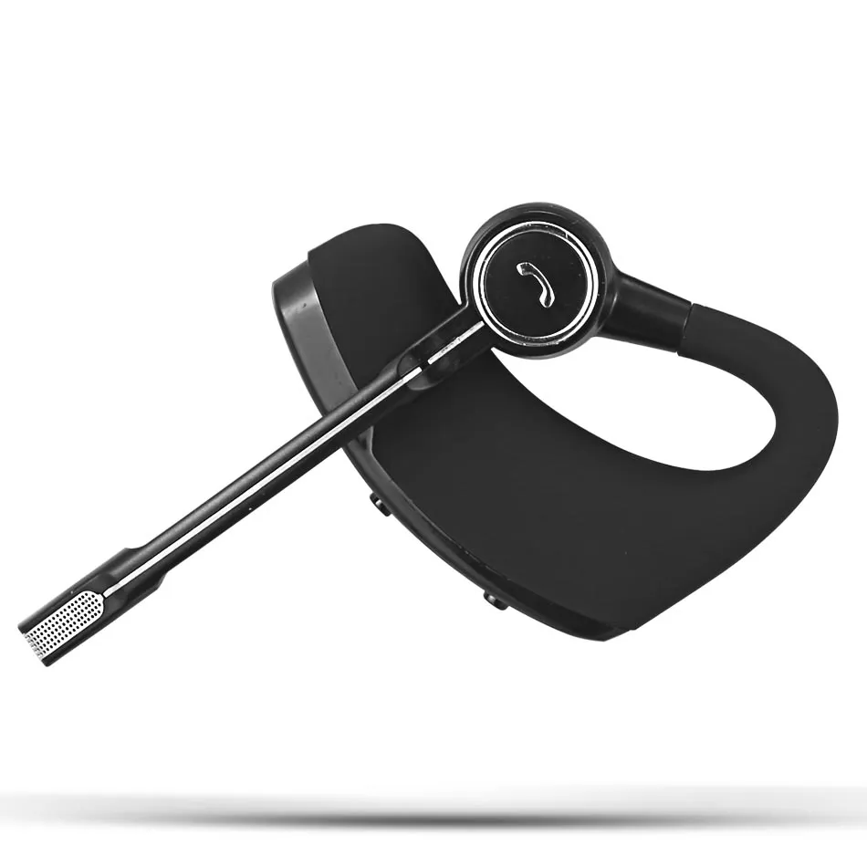 V8S أذن Bluetooth Single مع الميكروفون للأعمال التجارية ، CSR 4.0 سماعات الأذن اللاسلكية مع خطاف ، أذن القيادة الخالية من اليدين ، سماعات التحكم الصوتية في صندوق الكريستال