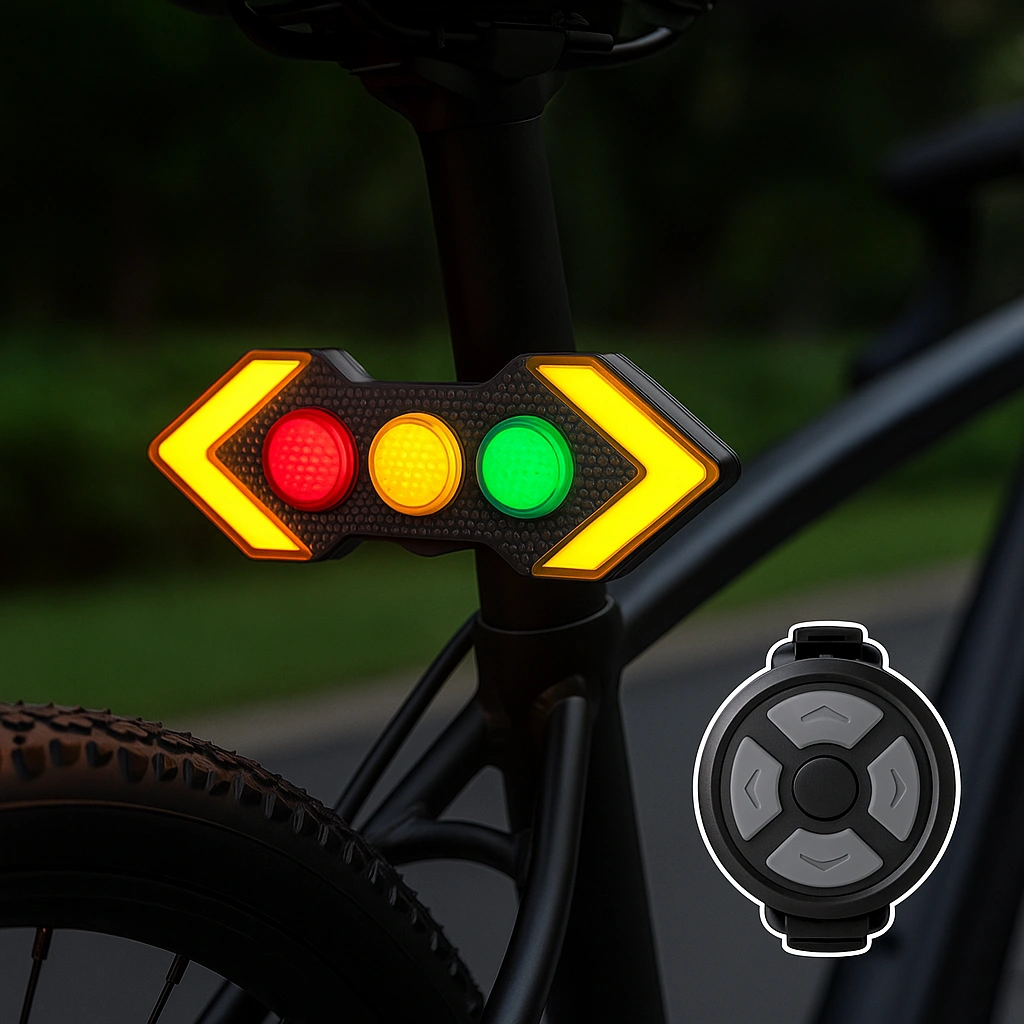 Éclairage arrière sécurisé pour vélo. (mali)