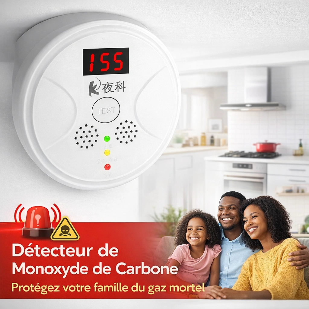 Détecteur gaz monoxyde carbone intelligent