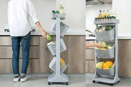 سلة الخضر و الفواكه (سلة بطابقين 2500دج / سلة ثلاث طوابق 2900 دج)