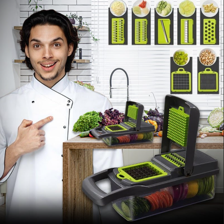 قطاعة الخضار 7 اوضاع 7-in-1 Vegetable Chopper