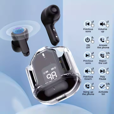 Wireless earbudss سماعات Air39 الشفافة