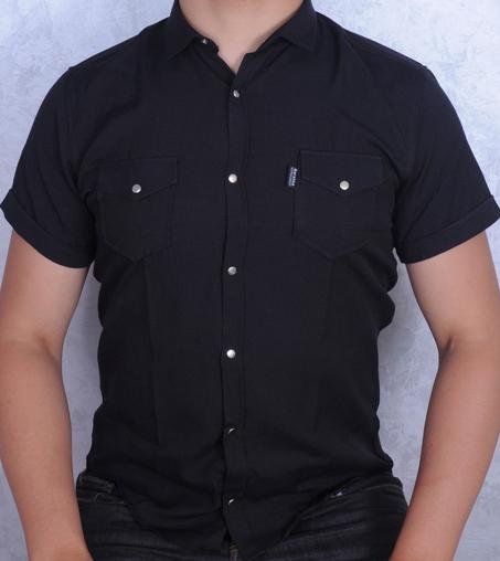 Chemise demi manche Noir