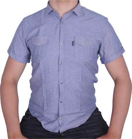 Chemise demi manche gris