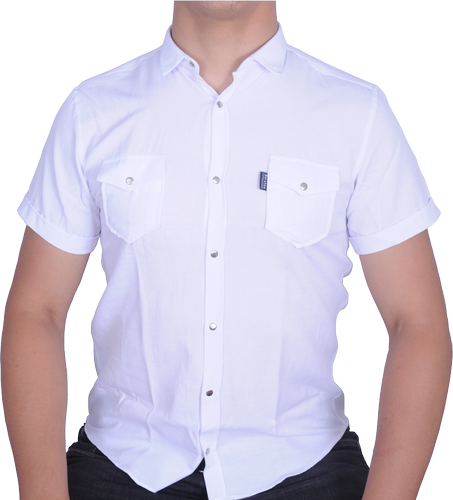 Chemise demi manche Blanc