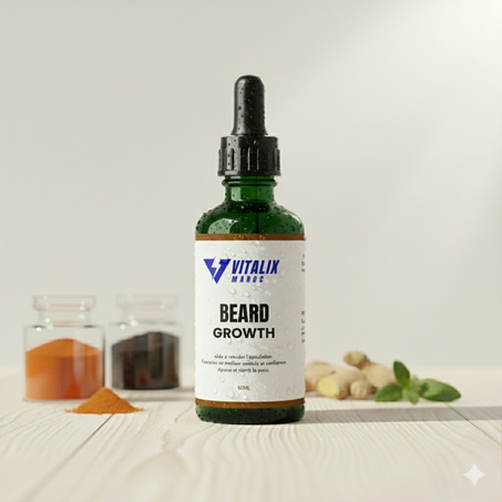 BEARD GROWTH: Huile pour la croissance et la densité de la barbe