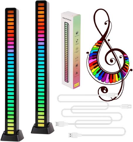 شريط إضاءة LED RGB، التحكم في الصوت والموسيقى، مستشعر الإيقاع