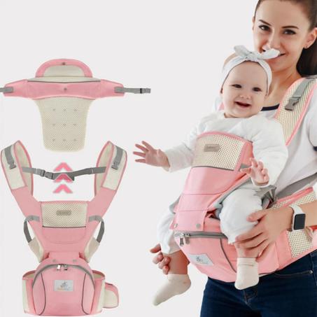 حاملة أطفال مريحة 3 في 1 لحديثي الولادة من عمر 0 ​​إلى 48 شهرًا، حمالة صدر كانجارو مواجهة للأمام