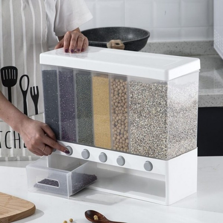 اكتشف منظم الحبوب والأطعمة الجافة الرائع