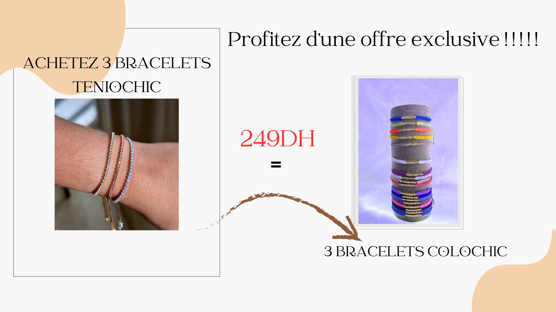 TENIOCHIC + 3 BRACELETS GRATUIT